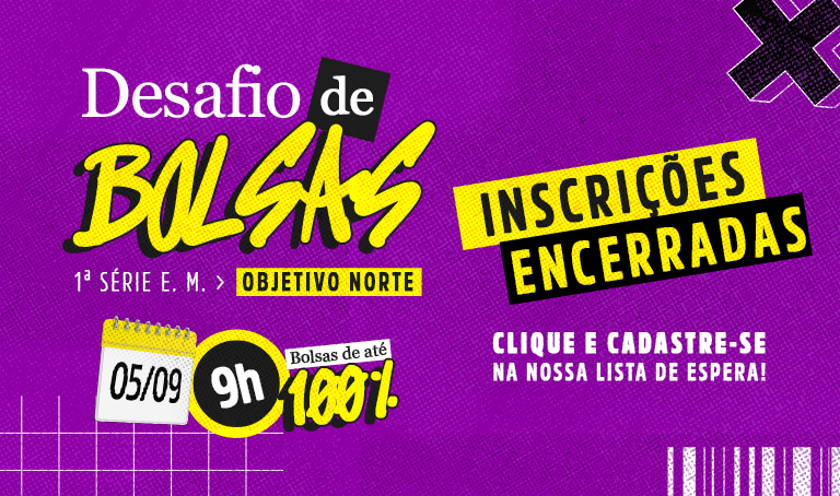 Desafio de Bolsas 2027 | Inscrições